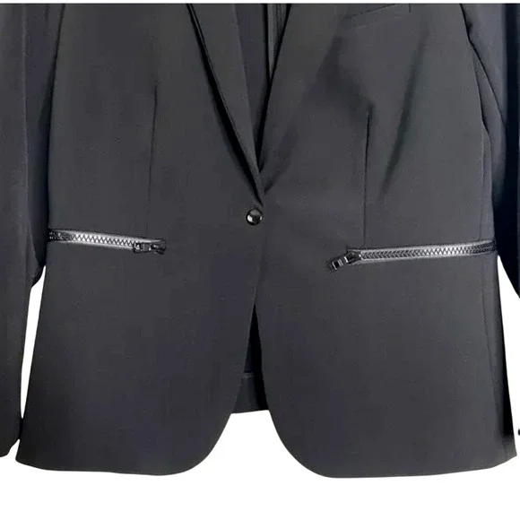 Veronica Beard 0 Core Schoolboy $645 Scuba Blazer Dickey Jacket Fitted Black NWT - Picture 13 of 16